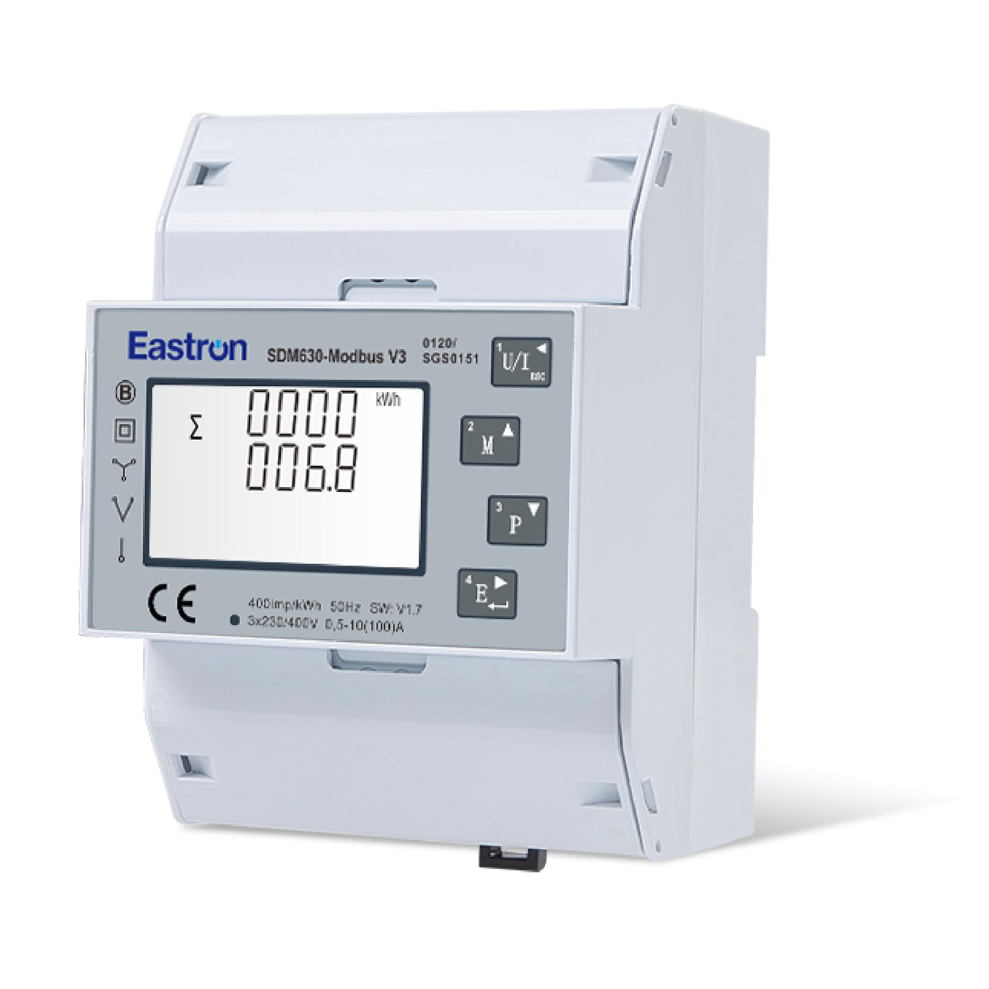 EASTRON SDM630-MODBUS-MID V3 — 100A Smart Meter 3-phasig für z.B. Deye, Growatt Wechselrichter (Neue Generation)