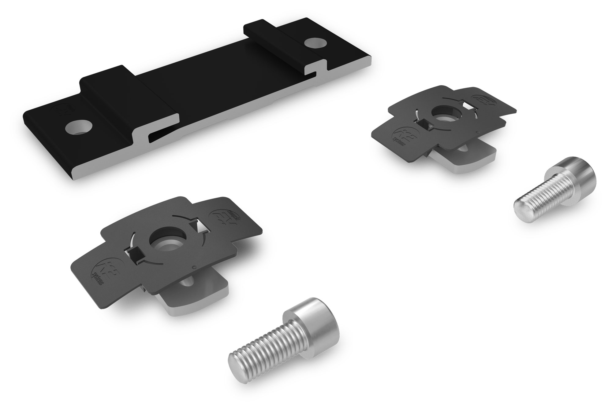 K2 Systems - InsertionRail 2.0 Kreuzverbinder schwarz — Verbinder Basisschiene - Insertion Rail 2.0 (2004375)