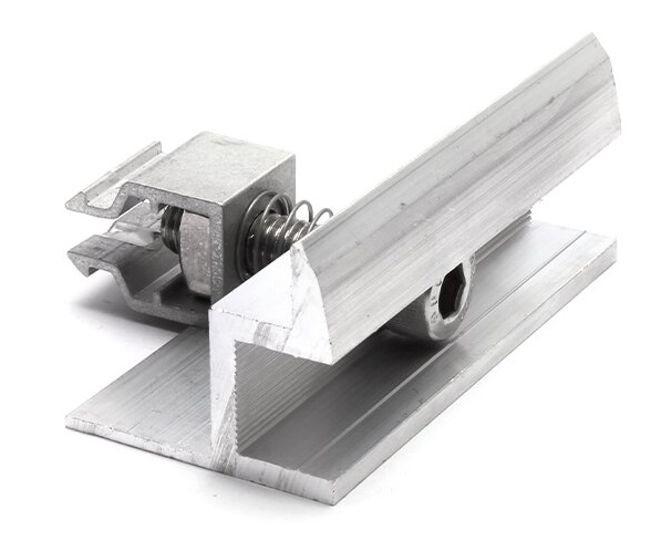 Endklemme mit Klick-System silber, unbehandelt, 30 mm