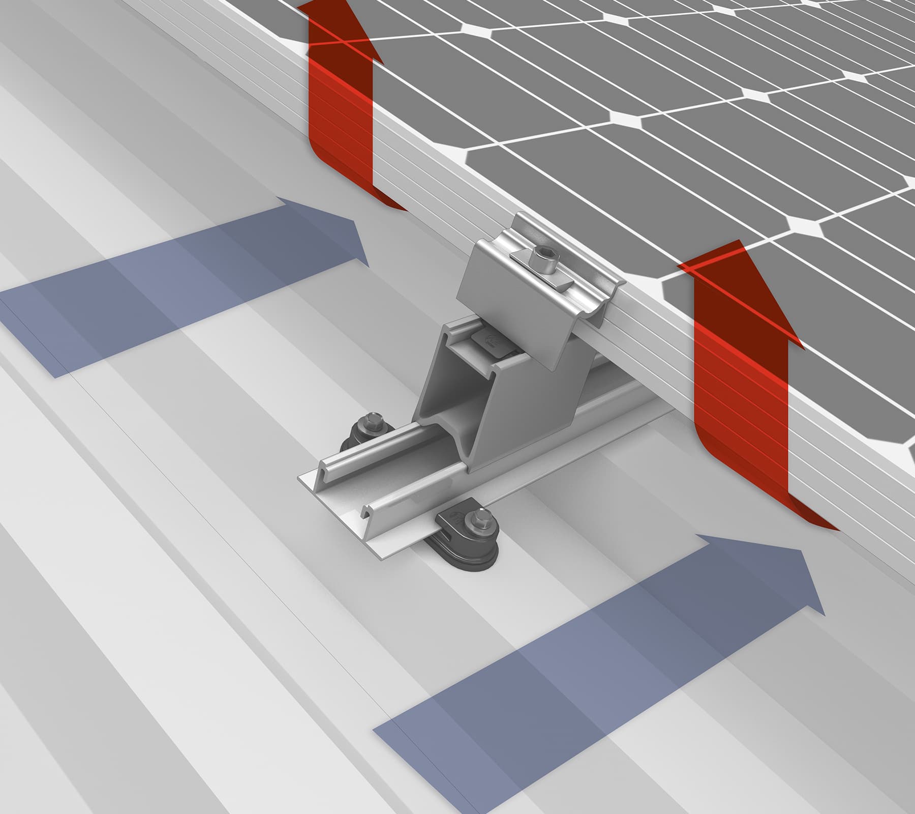 K2 Systems - RAILUP SET — zur Modulerhöhung im SpeedRail/MultiRail System (2003191)