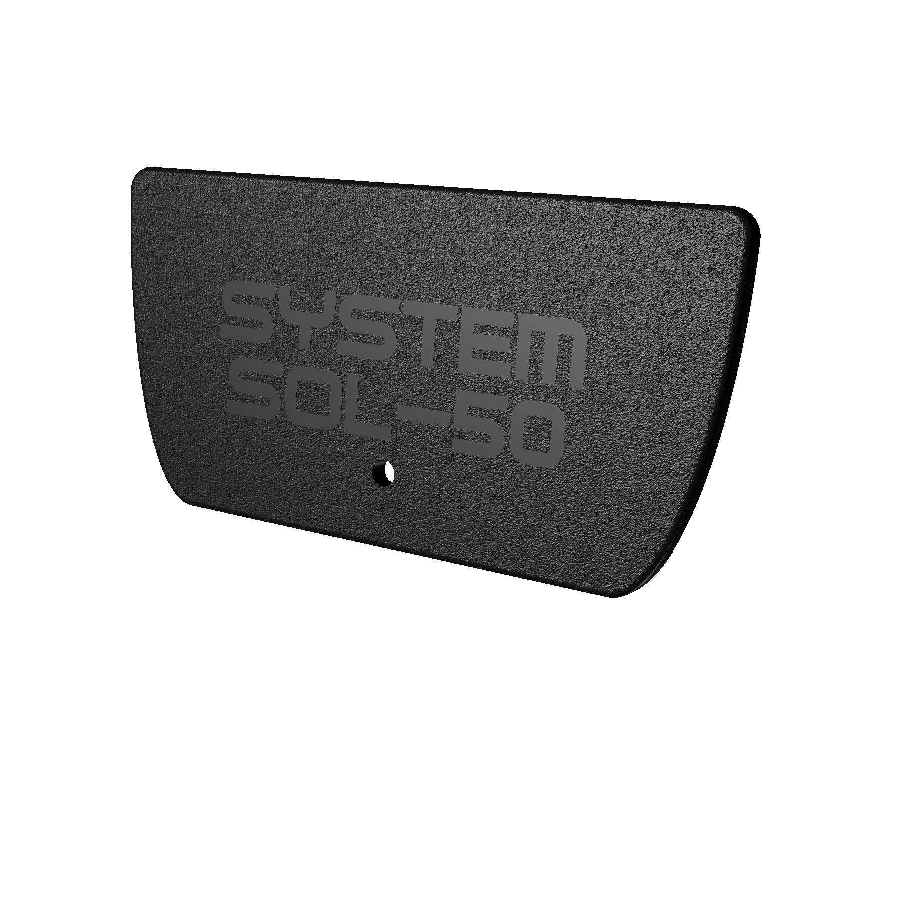 SOL-50 Vertikalendkappe Kunststoff schwarz Premium 1 Stk (einzeln)