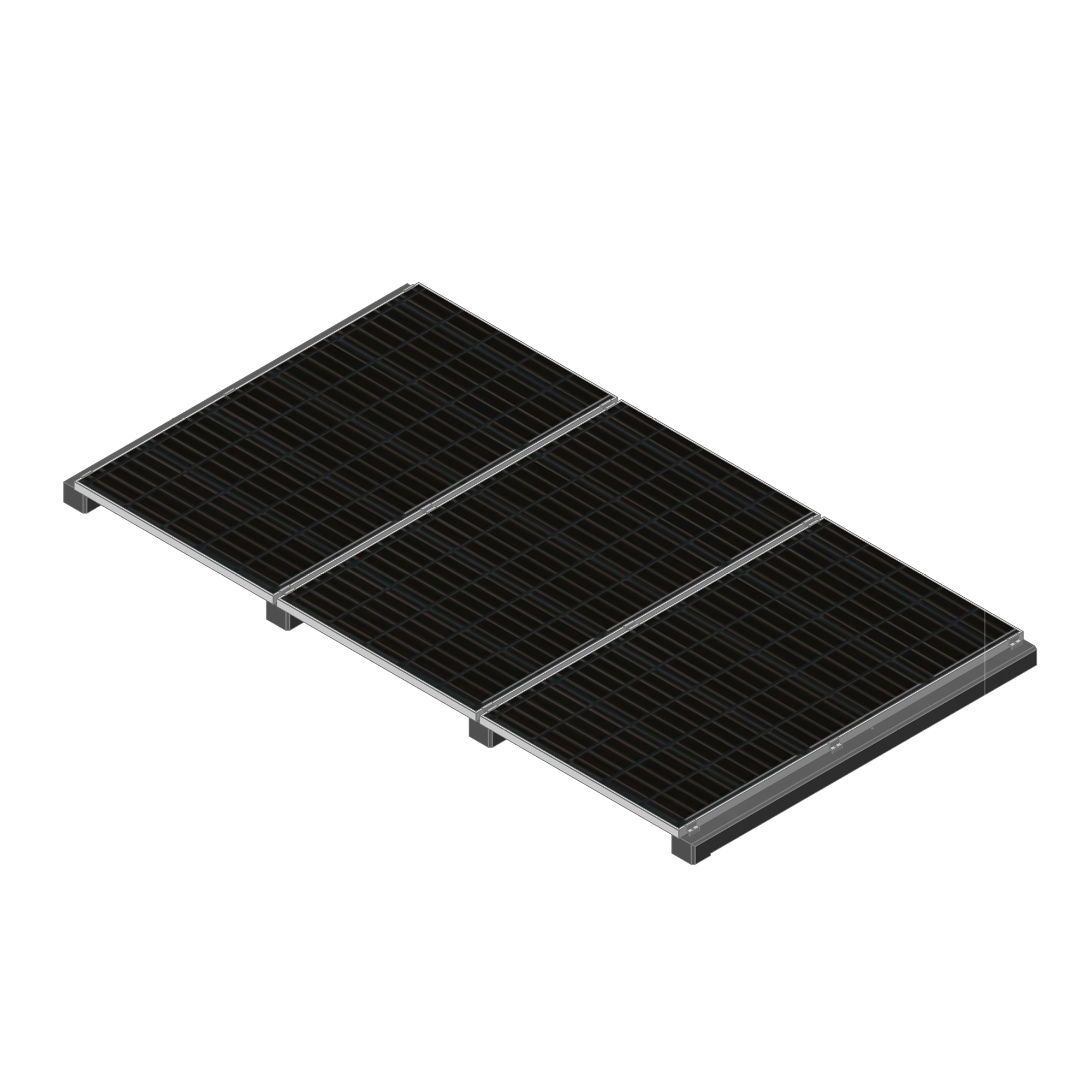 Wattstone 0° Anthrazit — PV-Aufständerung aus Feinbeton