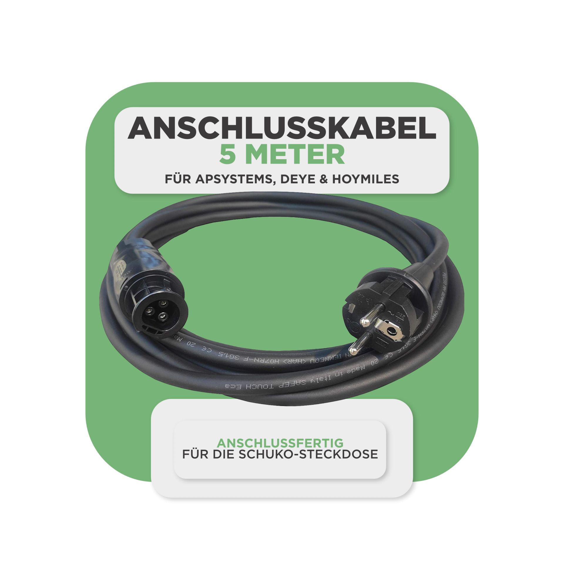 Sunlit Balkonkraftwerkspeicher — 8.600 Wh / mit IR Lesekopf (bitshake) / 2000 W (Deye-SUN-M) / 5 m Schuko Kabel / 10 x Trina 440 Wp Bifazial