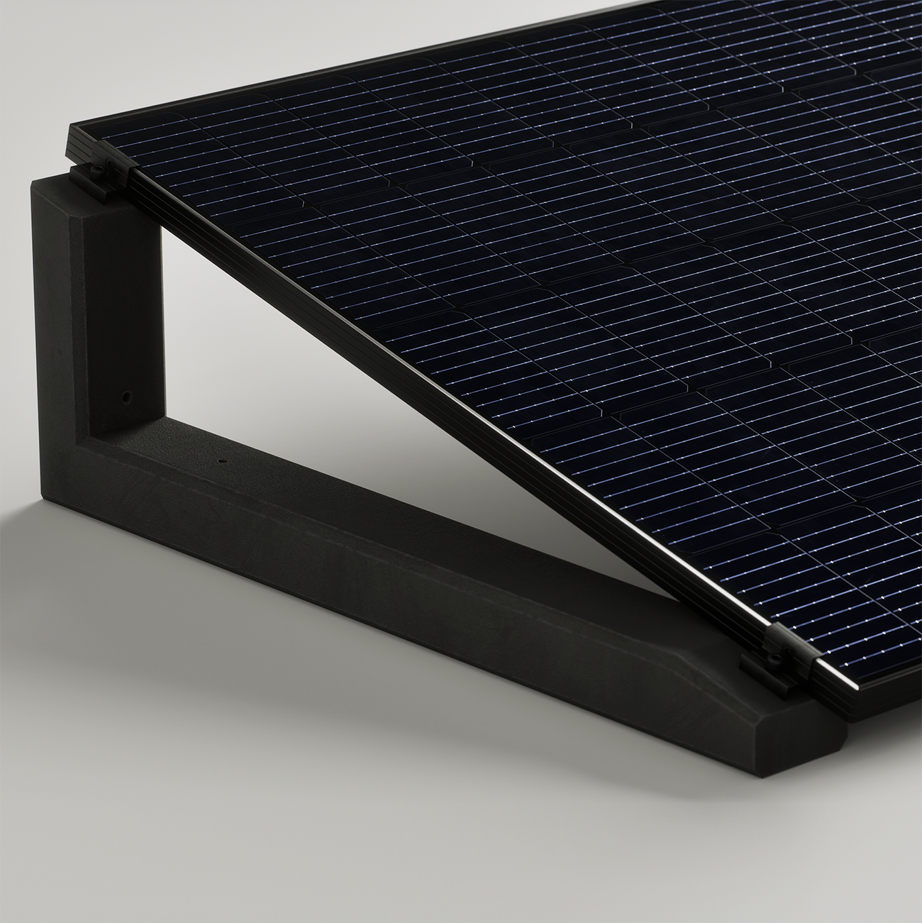 Wattstone 15° Anthrazit — PV-Aufständerung aus Feinbeton